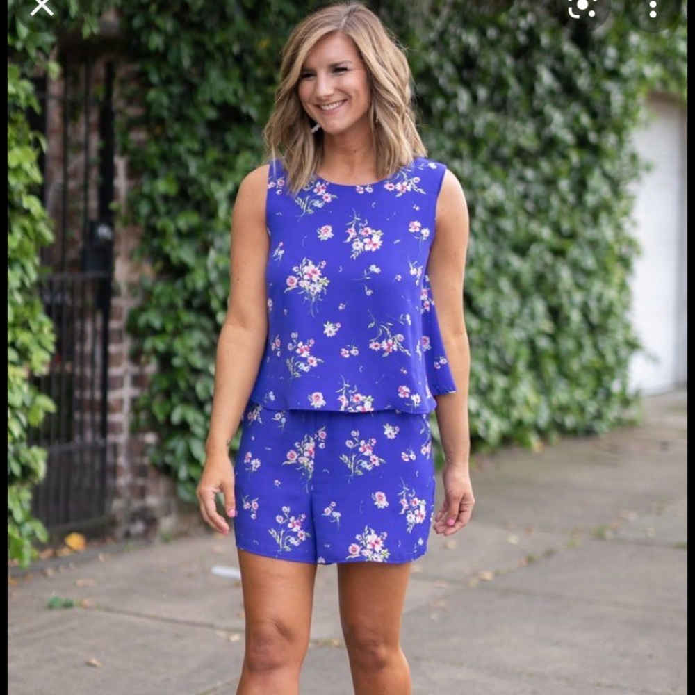 Gibson x Living in Yellow Dahlia romper